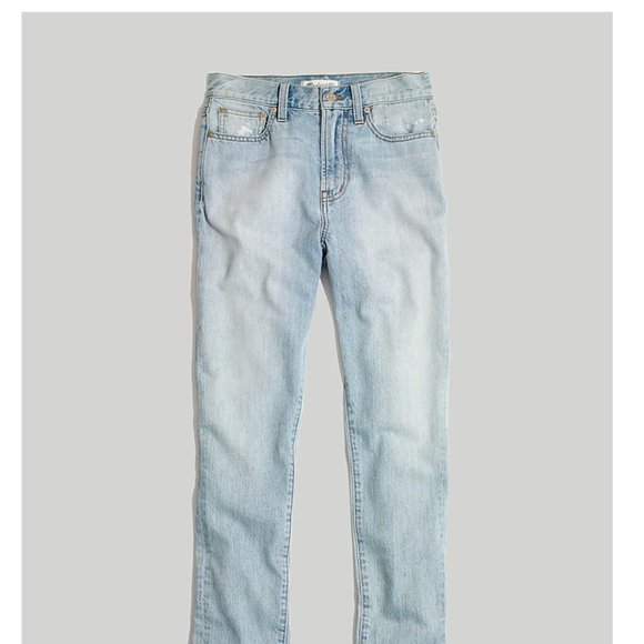 Madewell Sky Blue Straight Leg Jeans - Picture 5 of 10